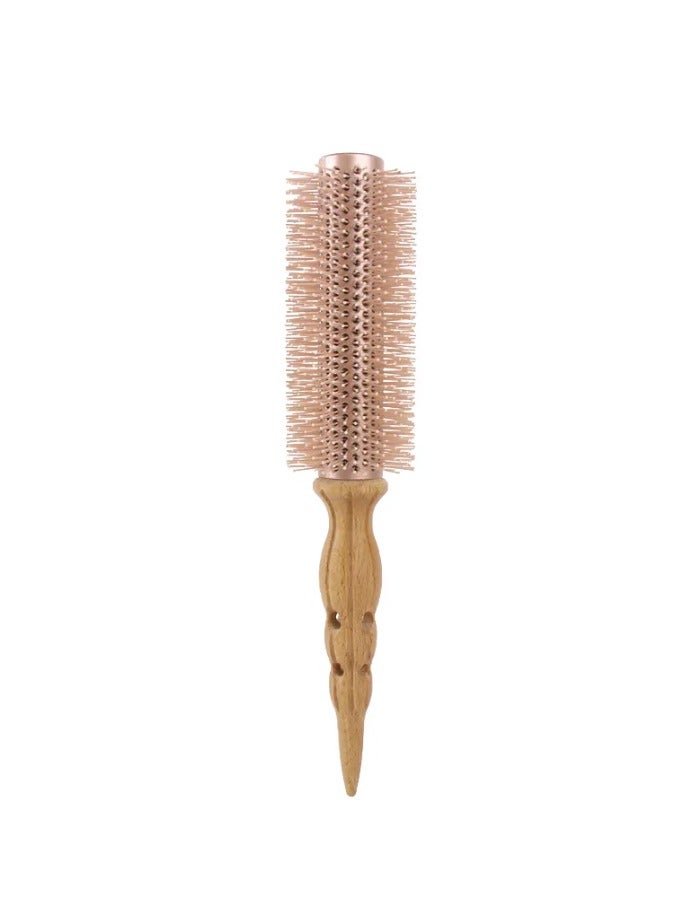 Wooden Hair Brush Round Apricot