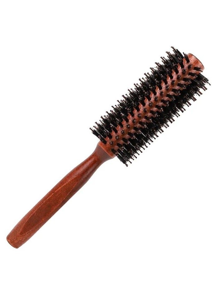 Wooden Hair Brush Round Brown